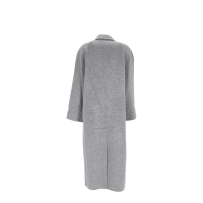 MAYFEYR - Loulou Studio - Irving Grey Melange Trench Coat - IRVINGREYMELANGE