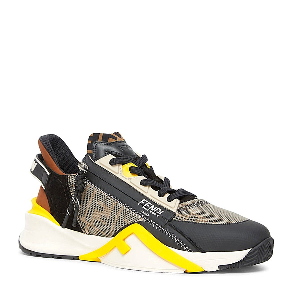 MAYFEYR - Fendi - Running Shoes Tort Olive Limon Size 9 - 7E1392AQ6DF1R78F1R78