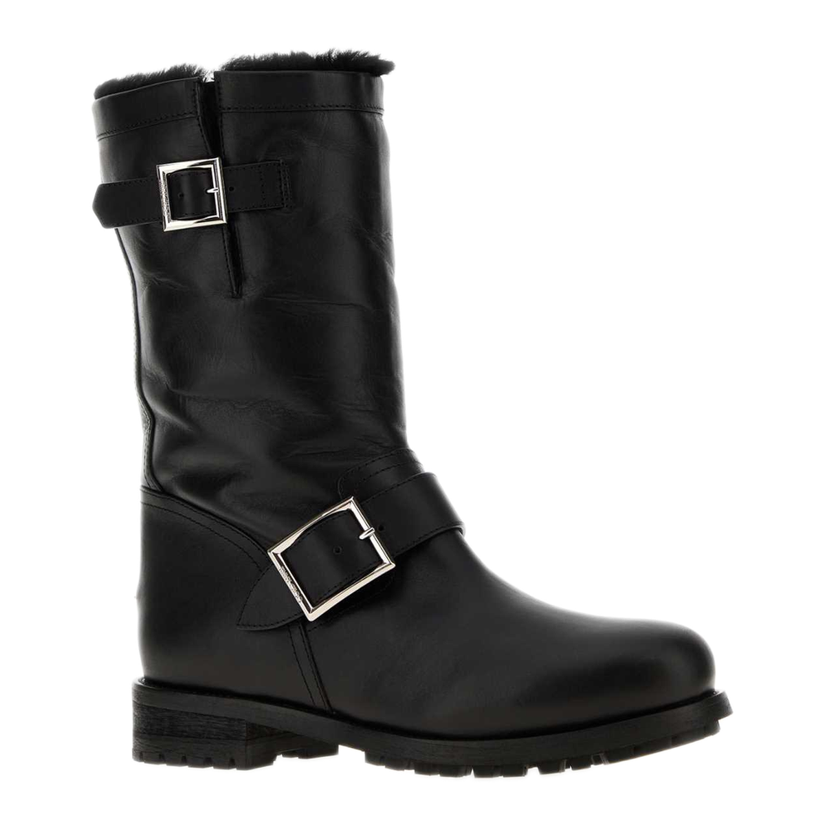 MAYFEYR - Jimmy Choo - Biker Mid Boots - BIKERMIDGQMBLACKBLACK