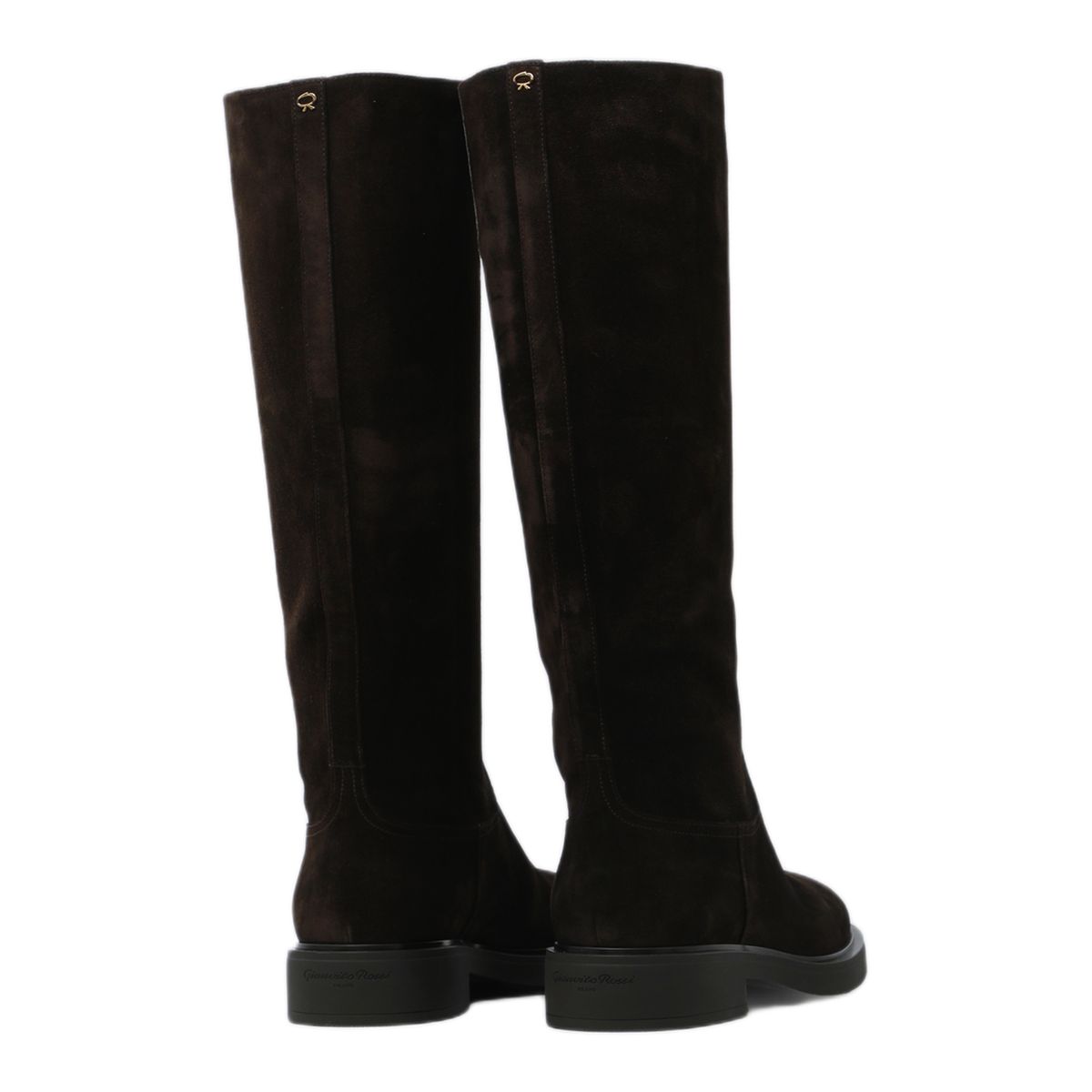 MAYFEYR - Gianvito Rossi - Ascott Boots In Moka Suede - G8012820GOMMOKA