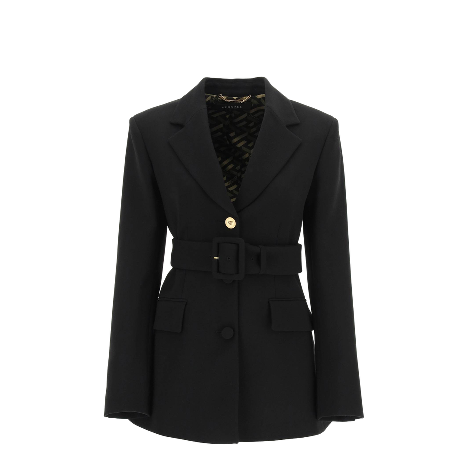 Jacket With Medusa Button