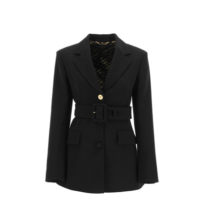 Jacket With Medusa Button