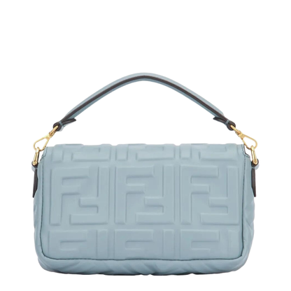 Crossbody Bag Leather Light Blue