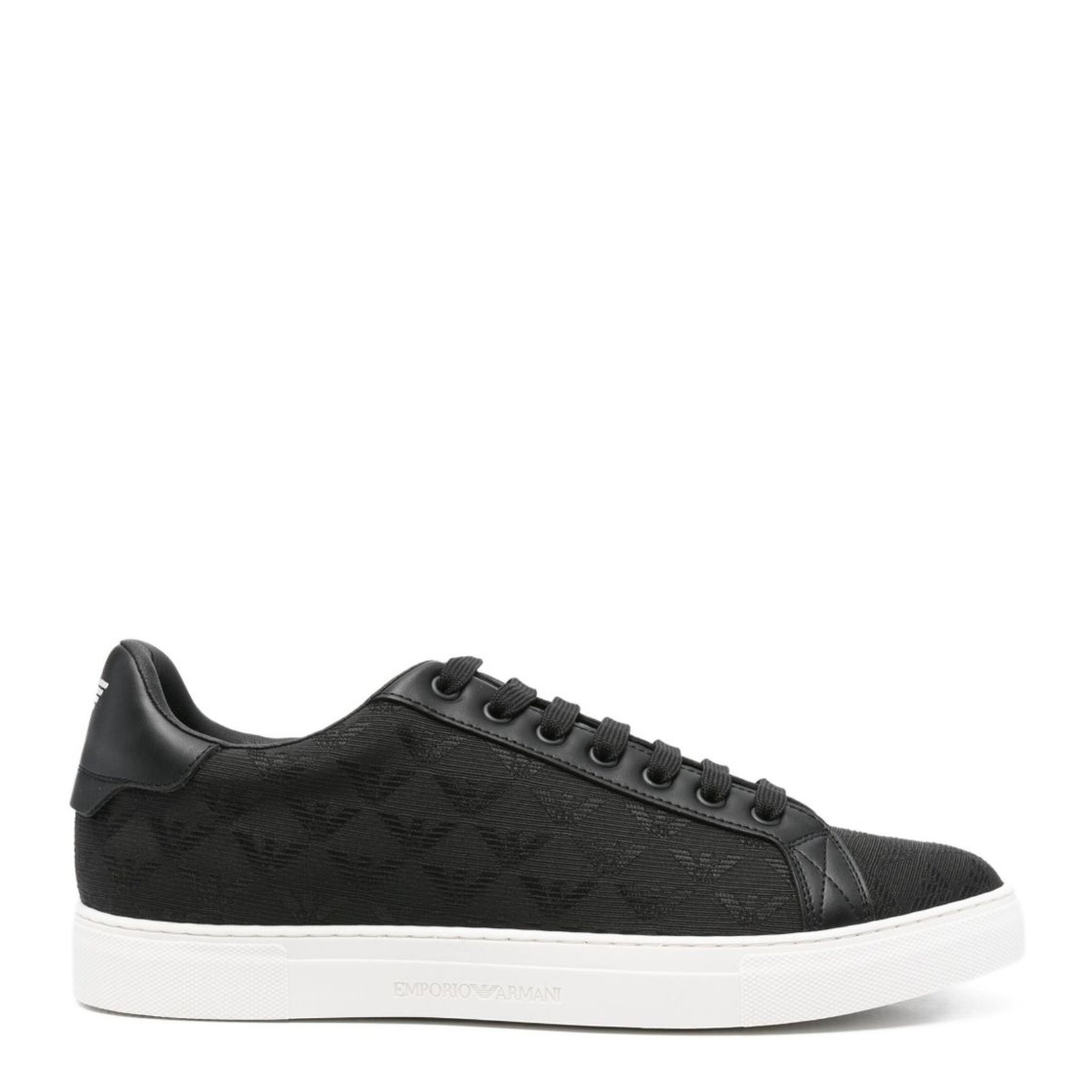 Nylon Sneakers with Jacquard All-Over Eagle