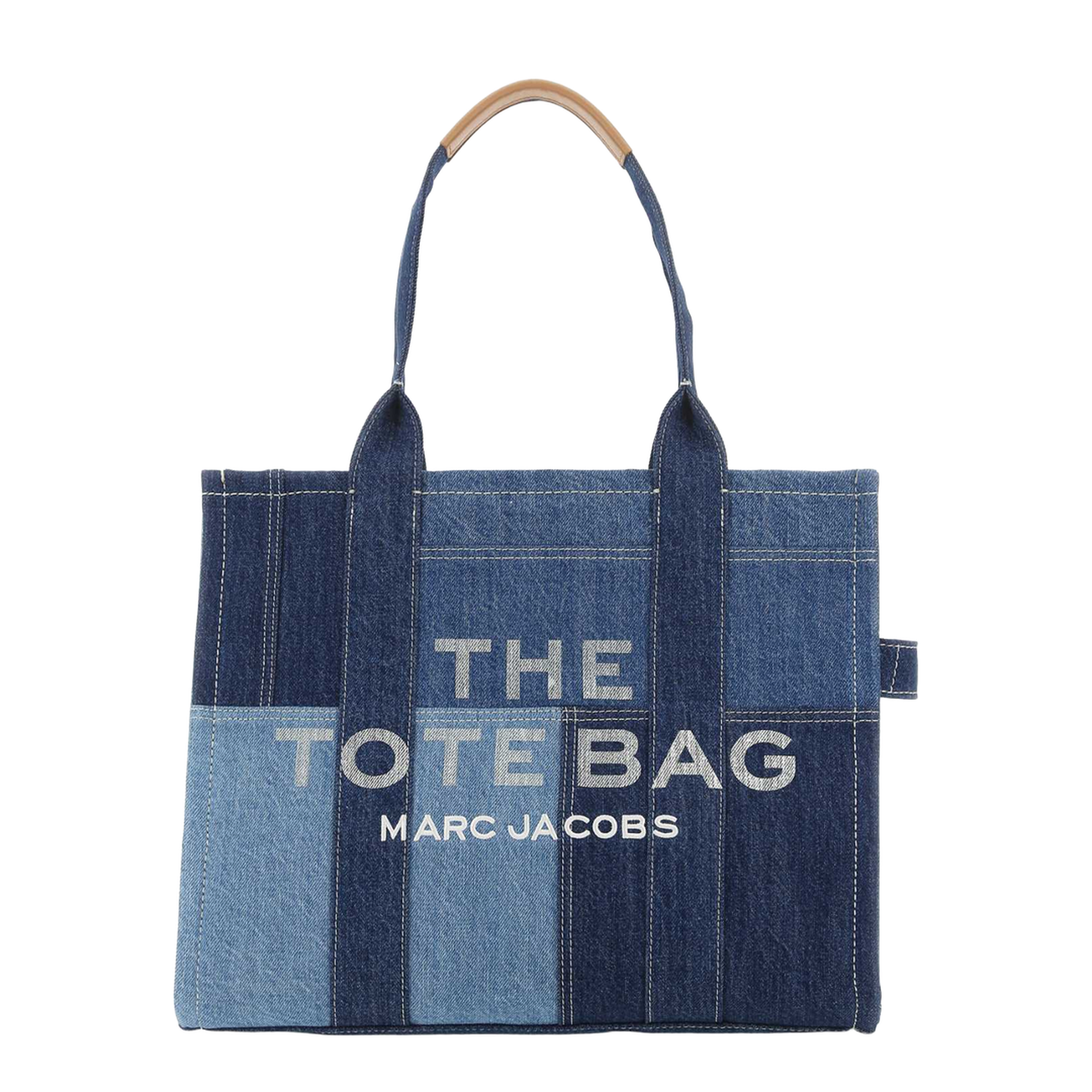 The Large Tote Denim Patchwork