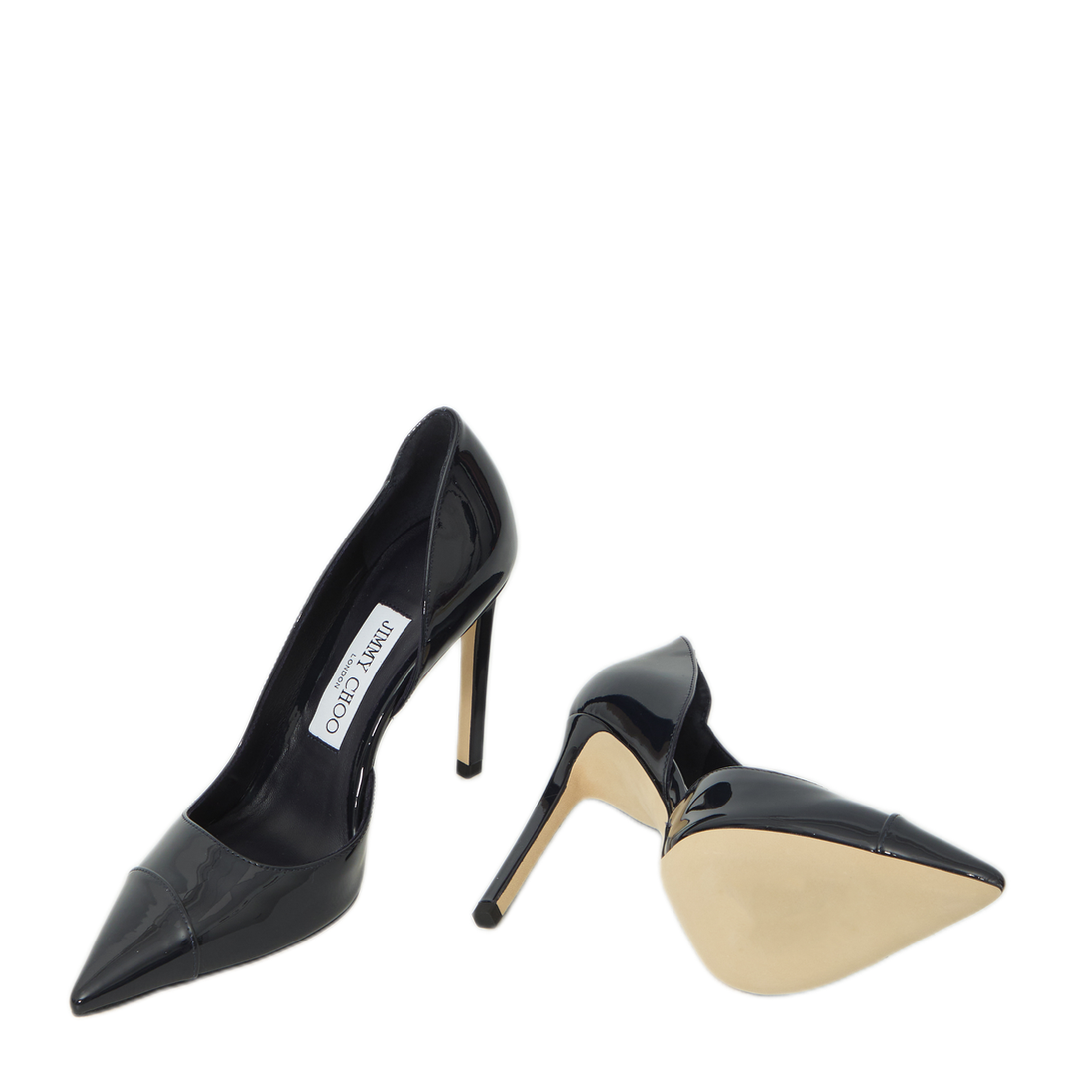 MAYFEYR - Jimmy Choo - Navy Blue Pumps - BRIGITTE100PATMARINE
