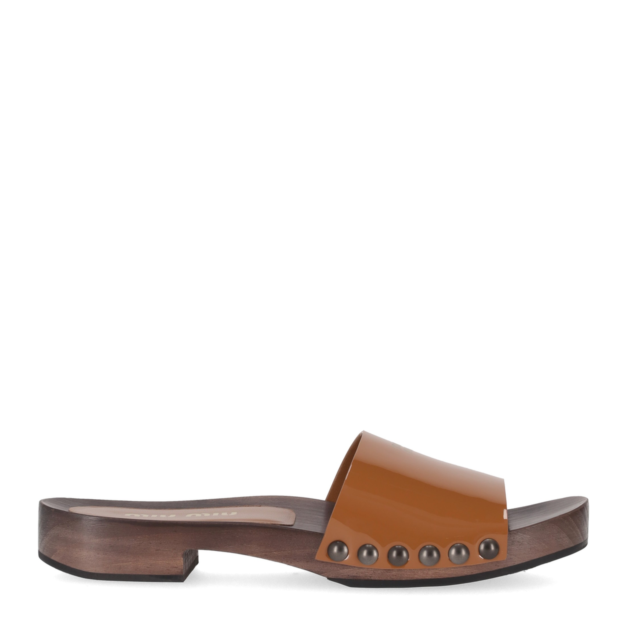 MAYFEYR - Miu Miu - Patent Leather Clogs - 5Z425EFA030069F098L
