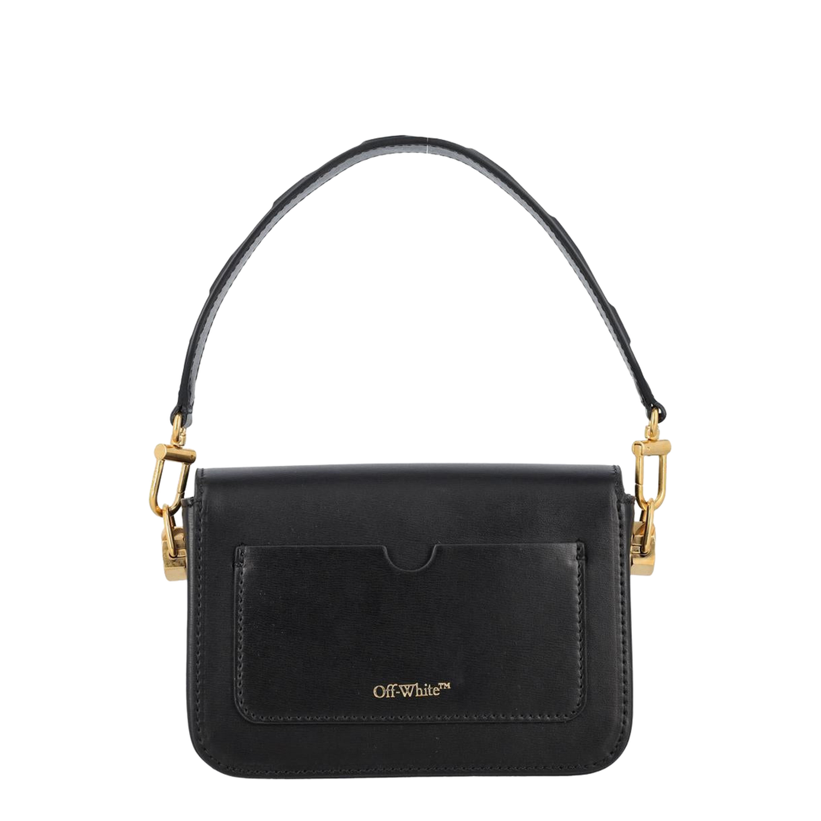 Plain Binder Beige Leather Crossbody Bag
