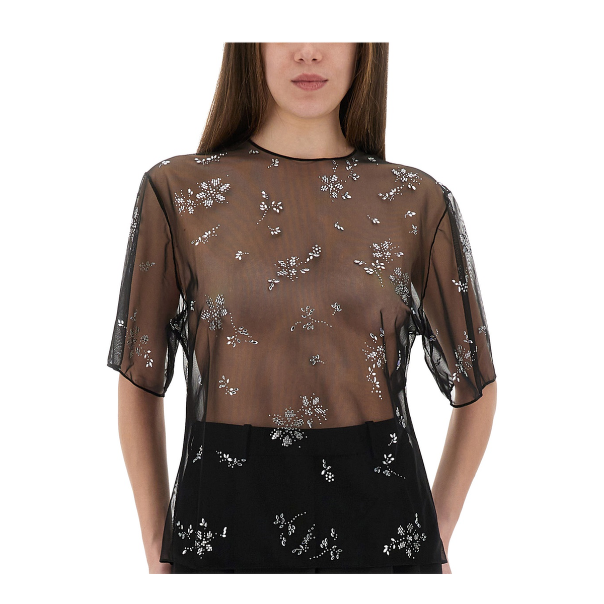 MAYFEYR - RABANNE - Transparent Top With Applications - 25ACTO113PA0210P001