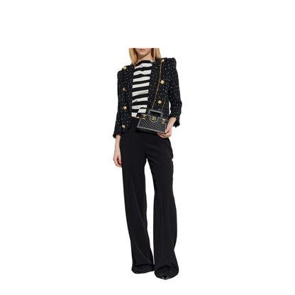 Crepe Straight-Leg Tailored Trousers