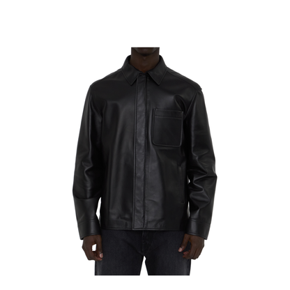 Overshirt in Lambskin Nappa