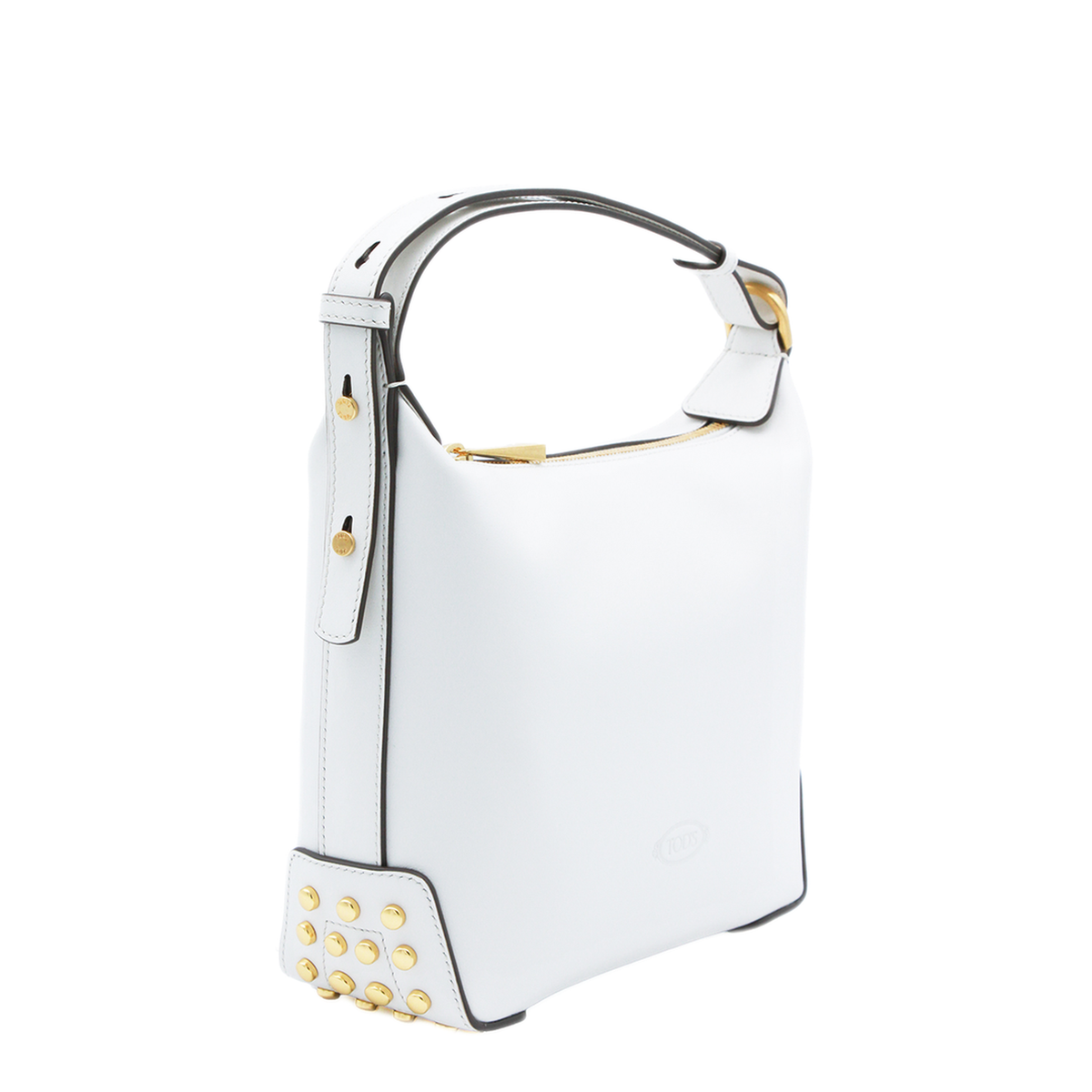 Mini Calf Leather Shoulder Bag - White