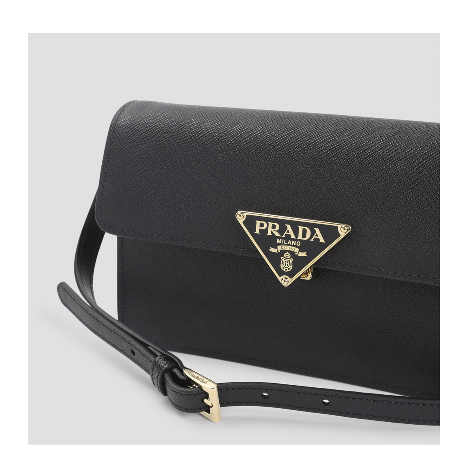 Black Saffiano Leather Mini-Bag