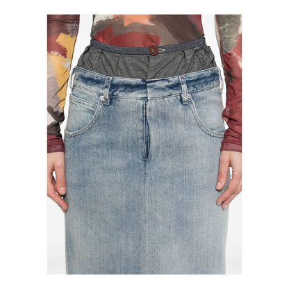 Maxi Denim Cotton Skirt