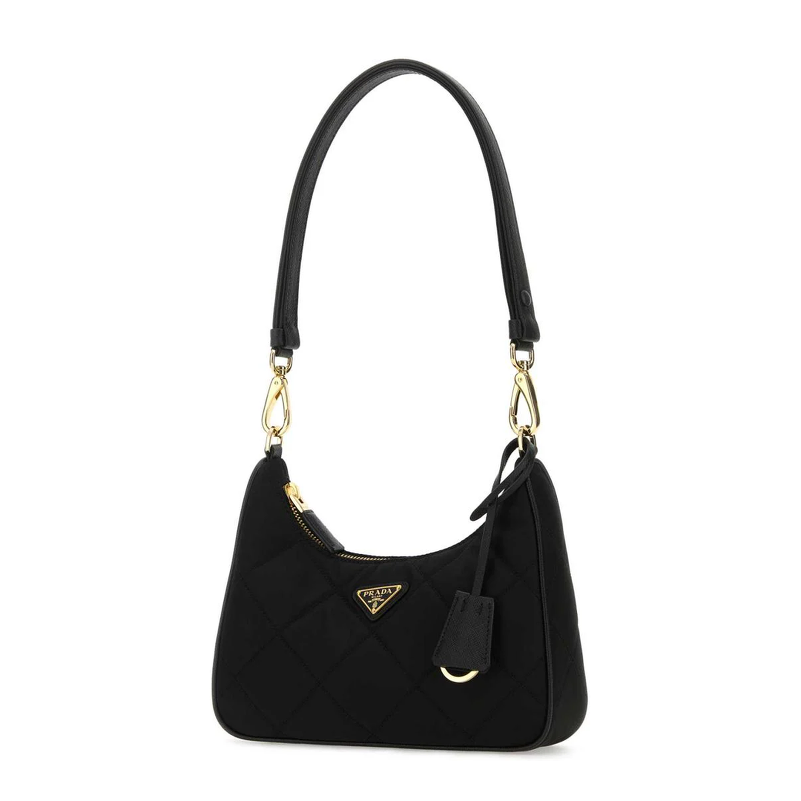Black Re-Nylon Re-Edition Shoulder Bag