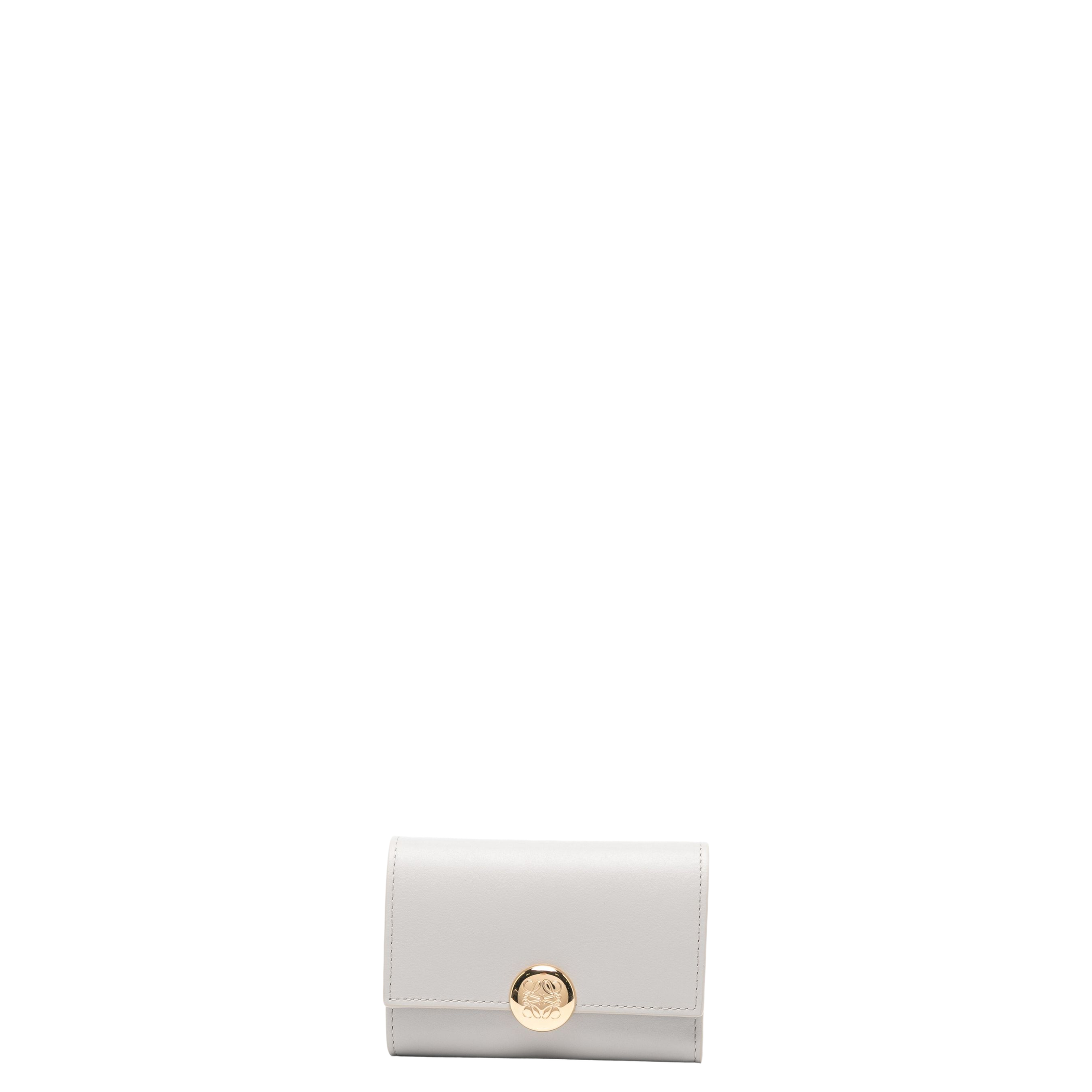 Pebble Small Leather Wallet in White