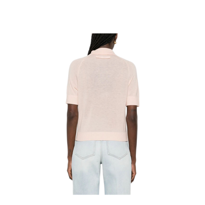 MAYFEYR - Victoria Beckham - Lightweight Fine Gauge Knitted Polo Top - 1126KTP007013A9443