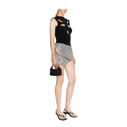 Sequin-Embellished Miniskirt