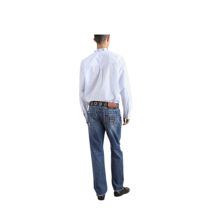MAYFEYR - Dolce & Gabbana - Classic Cotton Jeans With Tag With Abrasions - GP02XDG8ME8S9001