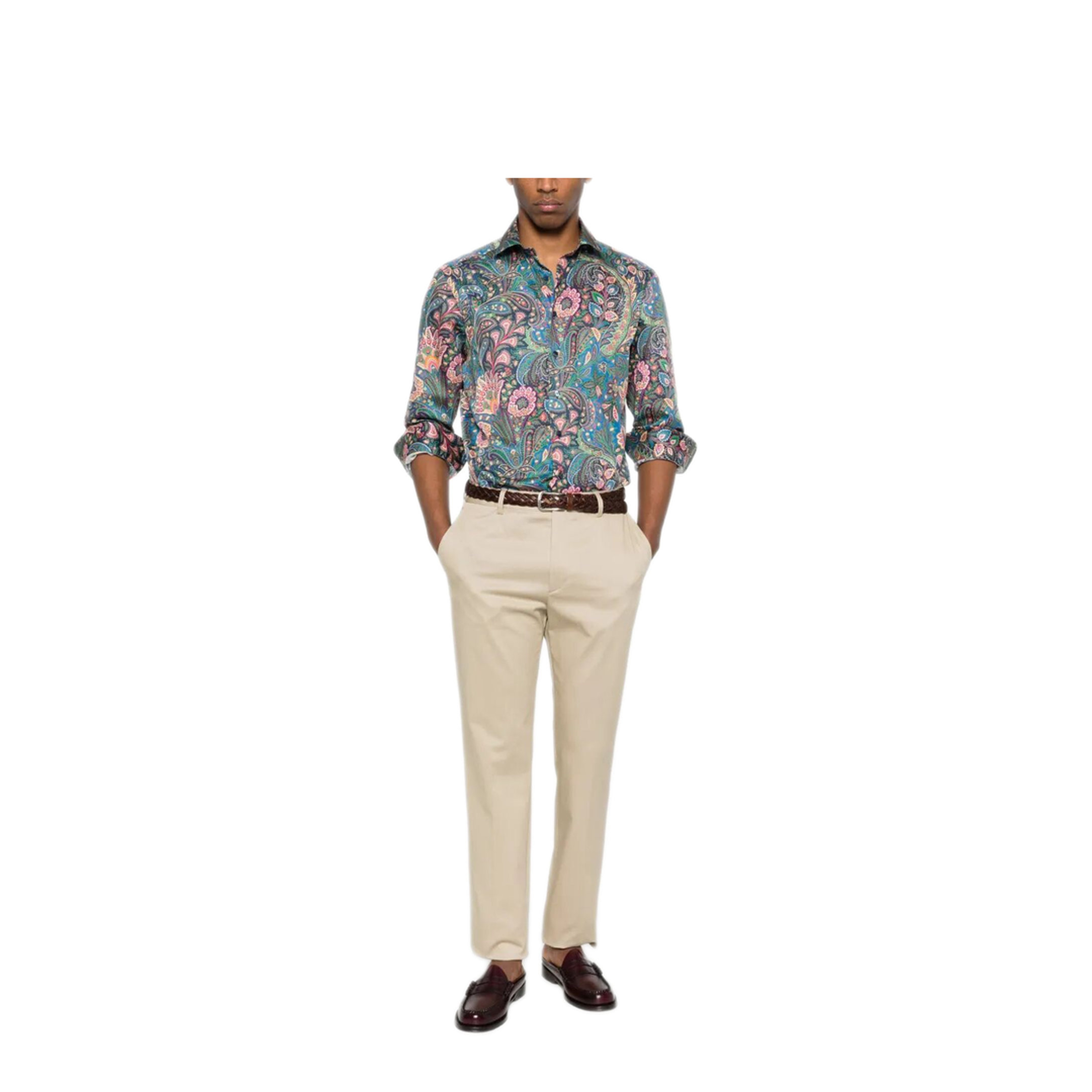 MAYFEYR - Etro - Roma Cotton Straight-Leg Trousers - MREA000599TU5N2