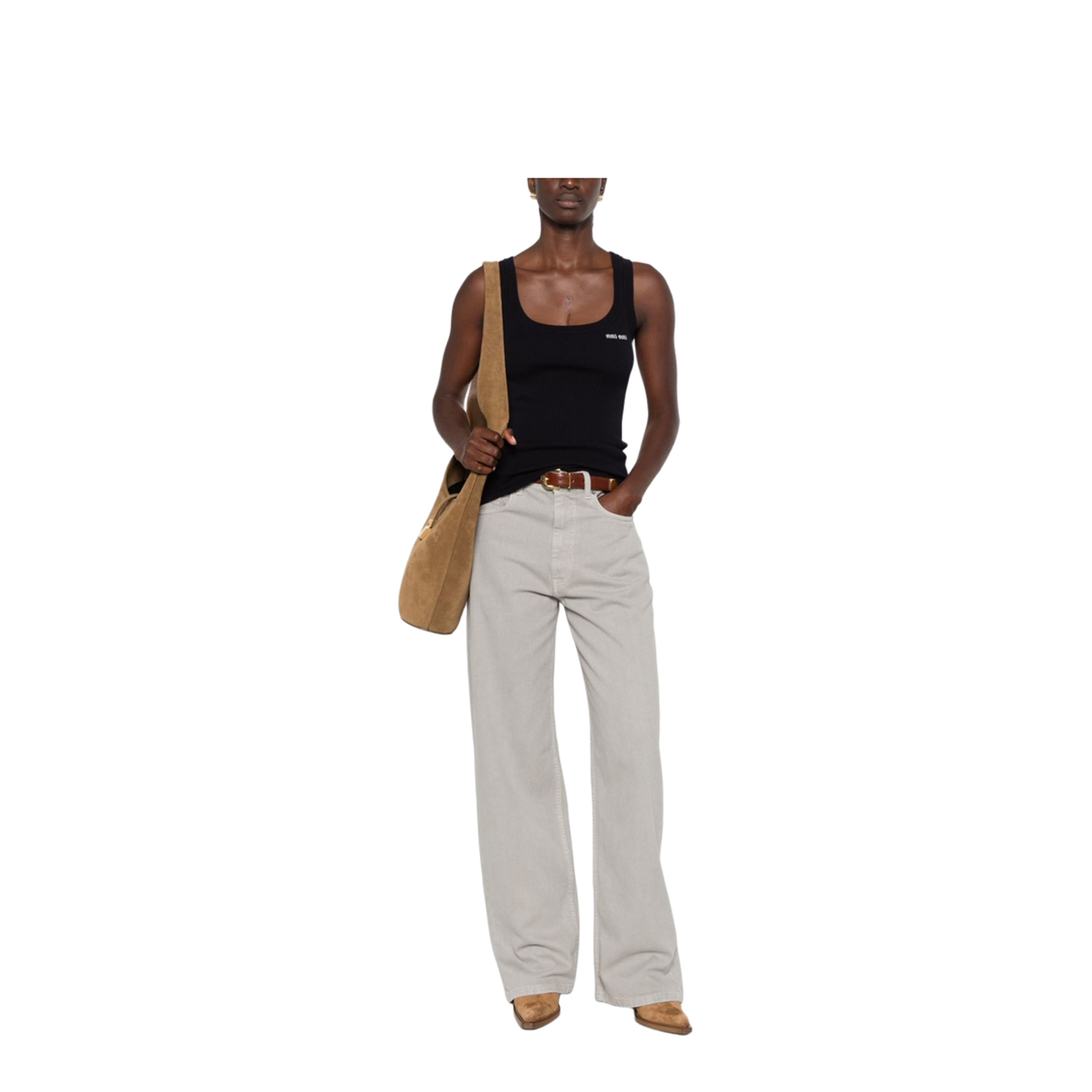 MAYFEYR - Miu Miu - Top Navy - MMV29412ZLF0008