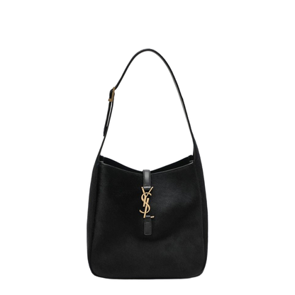 Small Calfskin Shoulder Bag - Black