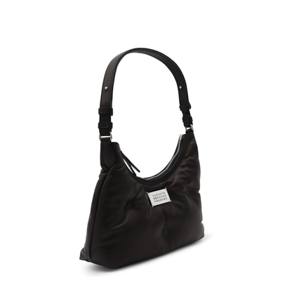 Glam Slam Small Lambskin Hobo Bag - Black