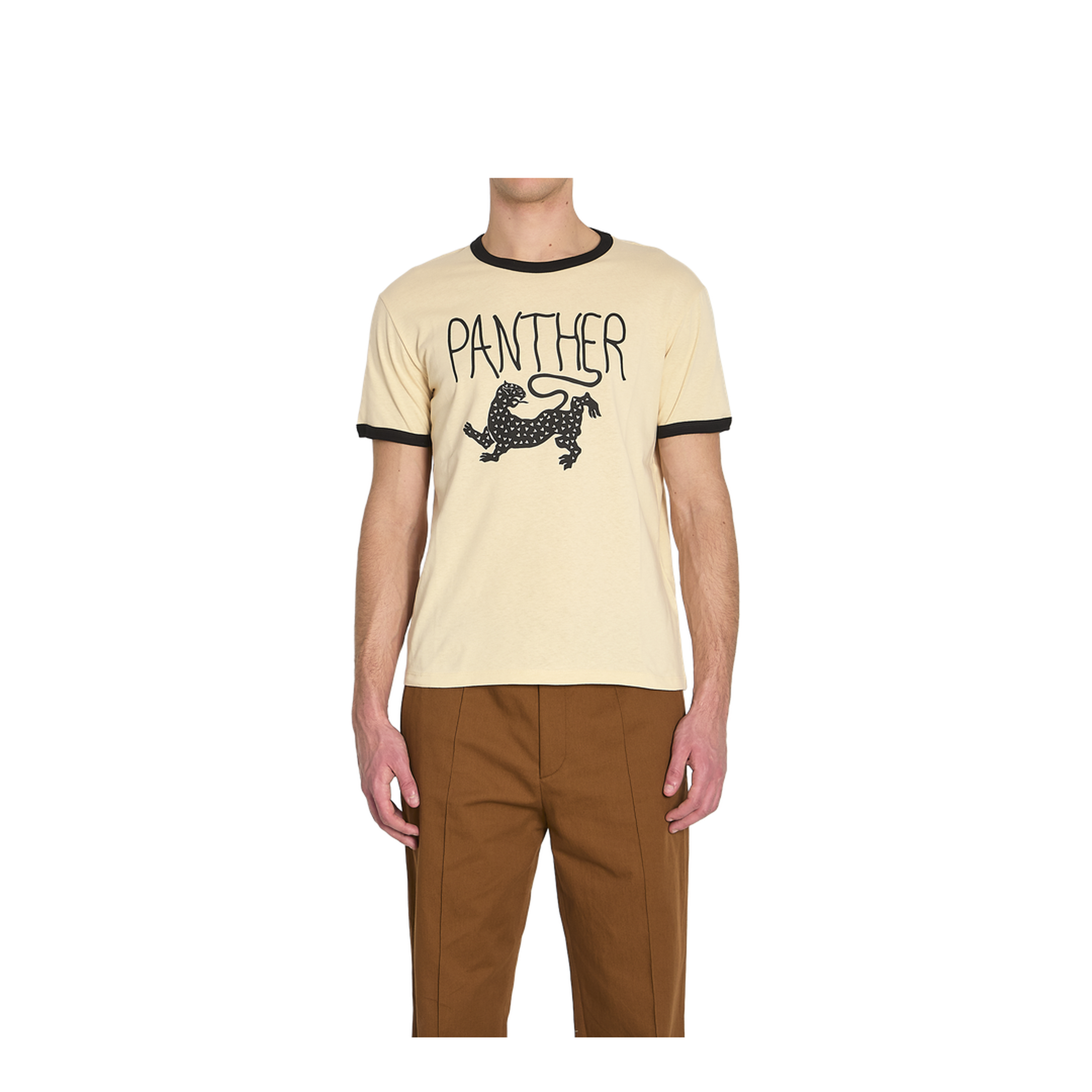 Beige Cotton T-Shirt