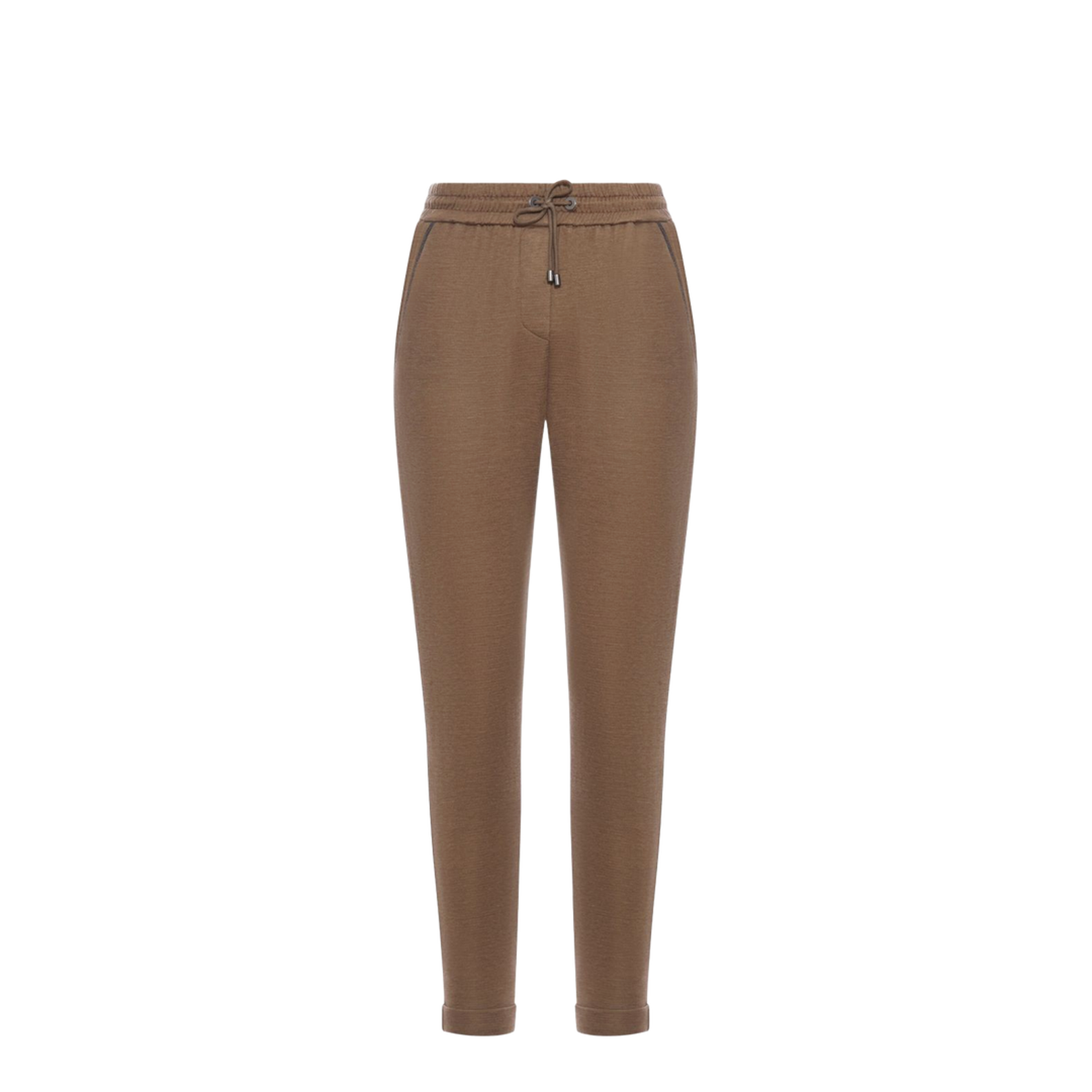 Cotton and Silk Interlock Joggers