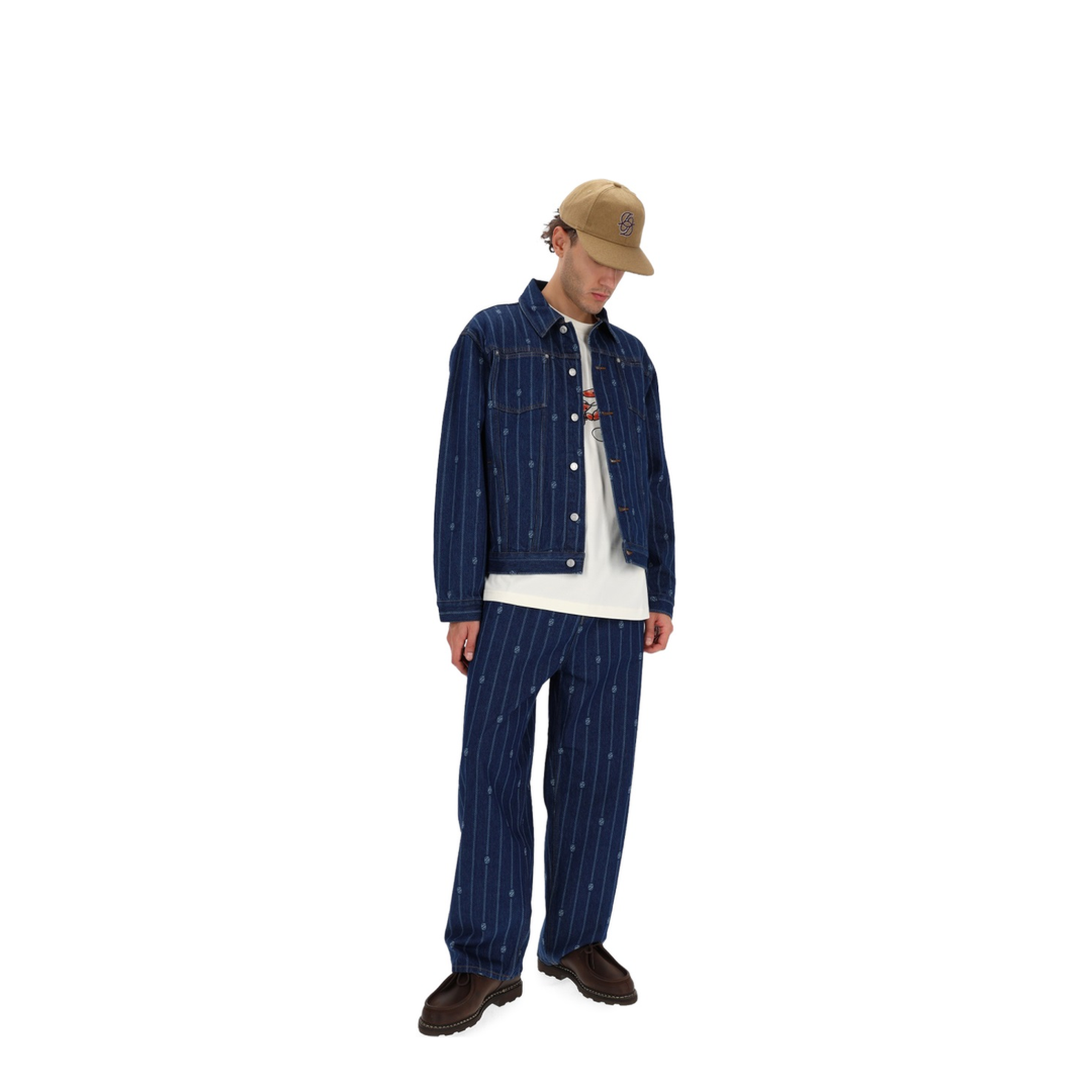 MAYFEYR - DRÔLE DE MONSIEUR - Denim Monogram Jacket - JT182CO238STONEWASH