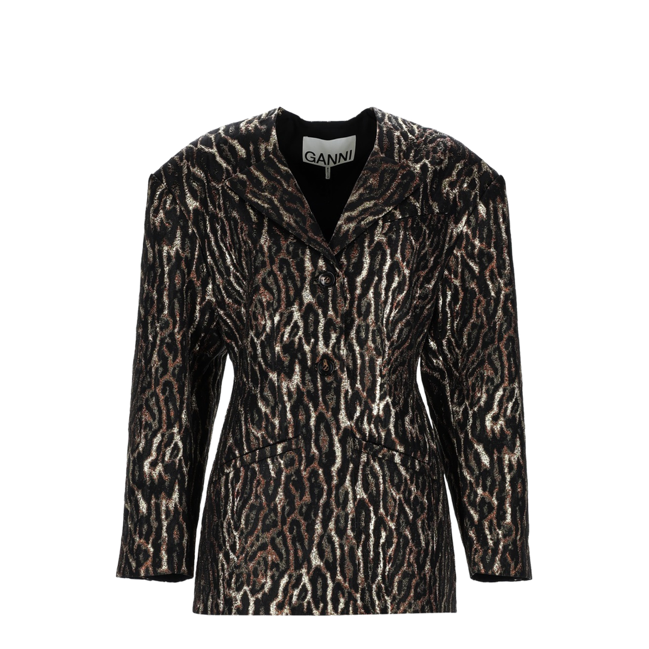 MAYFEYR - Ganni - Animal Print Blazer - A102004101X