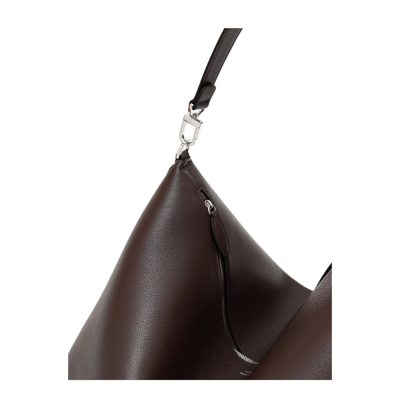 Bevel Hobo Bag in Grainy Leather