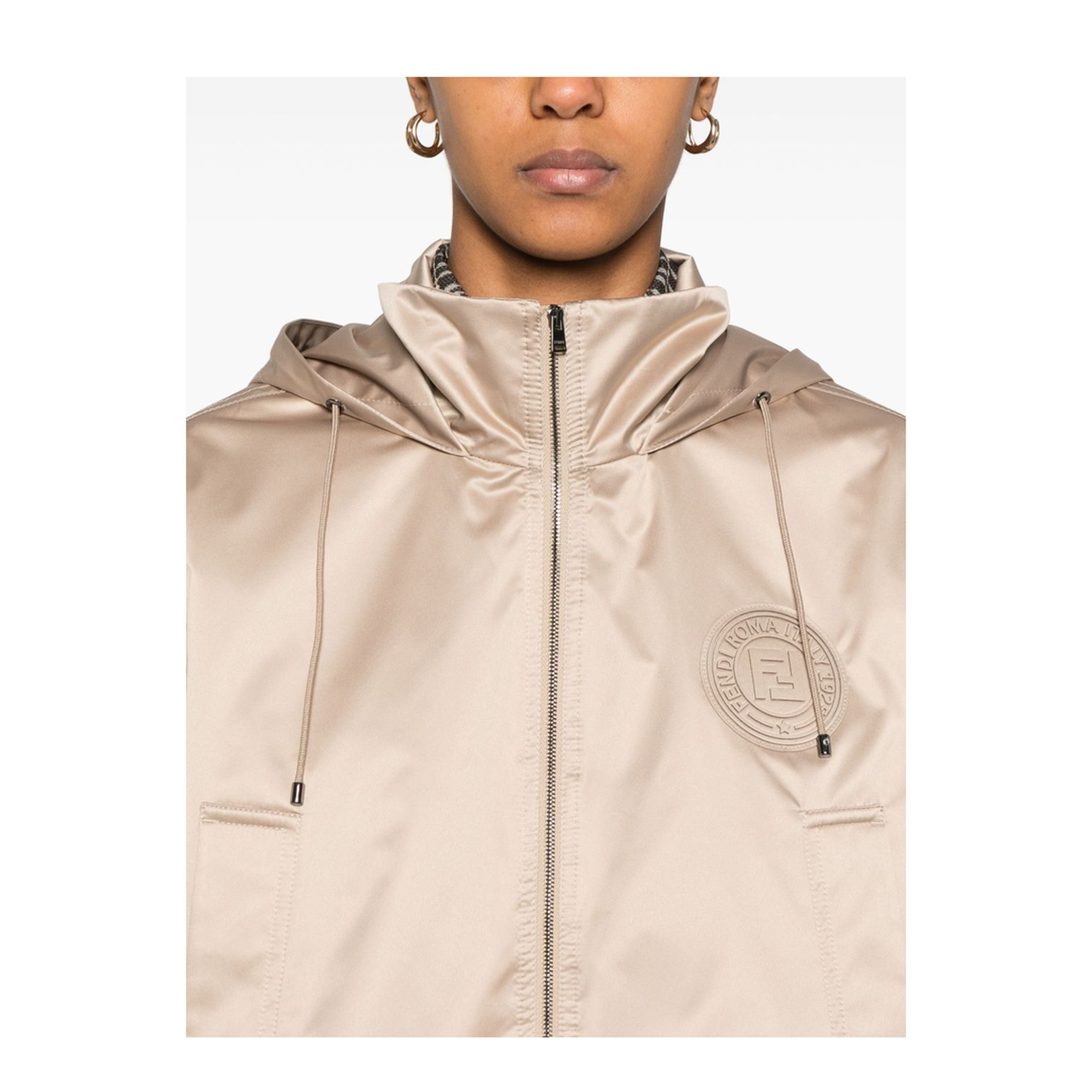 Cropped Windbreaker Jacket