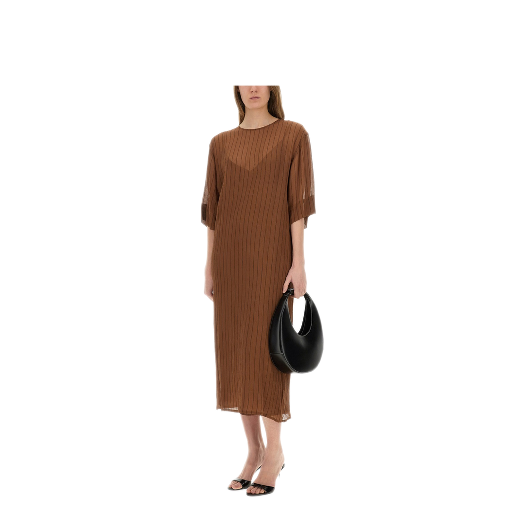 MAYFEYR - Alysi - Silk Midi Dress - 205311P5219CHOCO