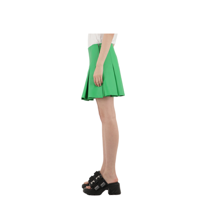 MAYFEYR - Bottega Veneta - Green Leather Skirt - 701478V23U04809