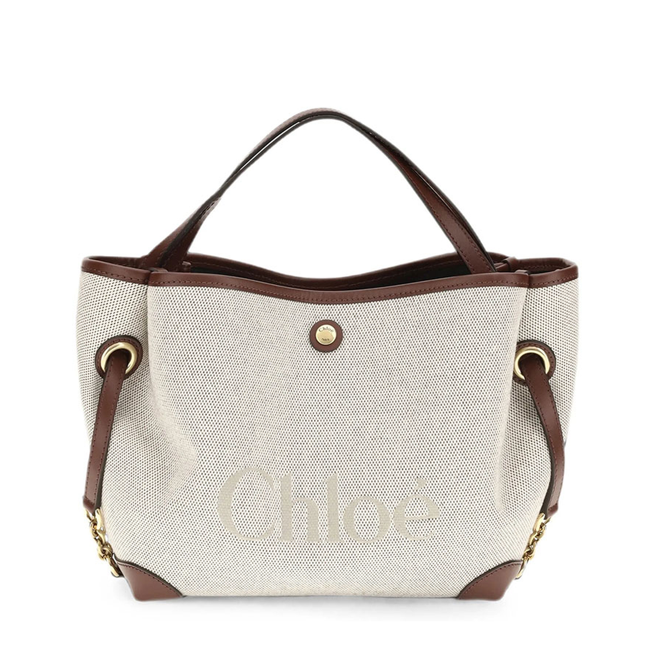 MAYFEYR - Chloè - Small Clover Double Carry Bag In Canvas - CH26AS656S6327M