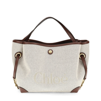 MAYFEYR - Chloè - Small Clover Double Carry Bag In Canvas - CH26AS656S6327M