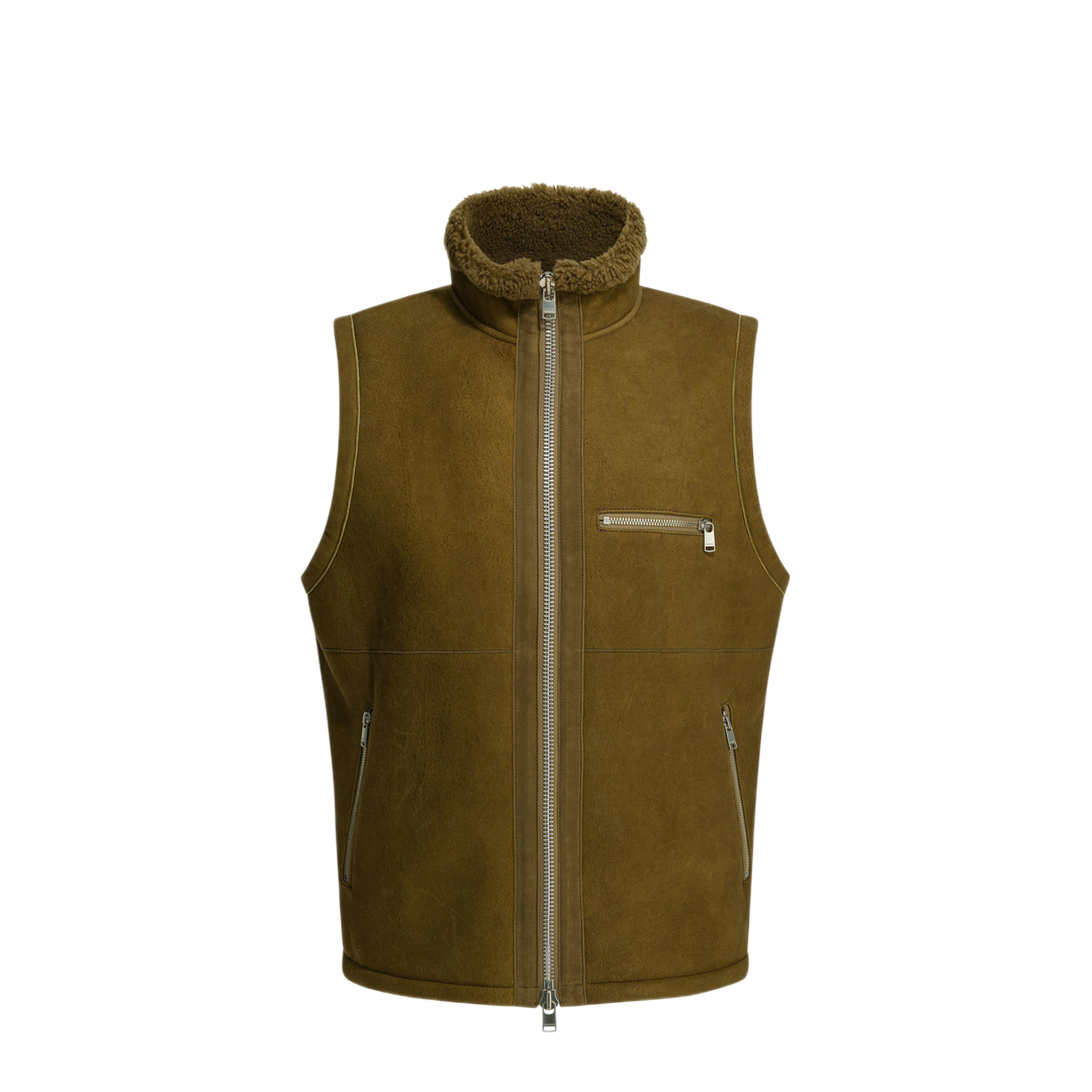 MAYFEYR - nonnative - Sleeveless Shearling Jacket - NNV4706BROWN