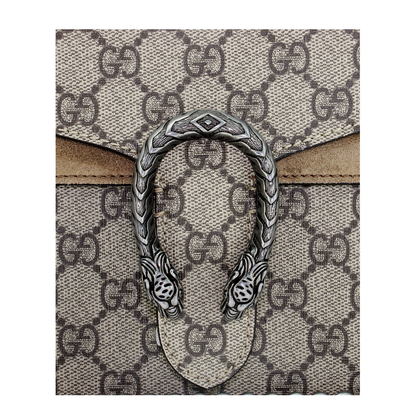 Dionysus Small Canvas Shoulder Bag - Beige