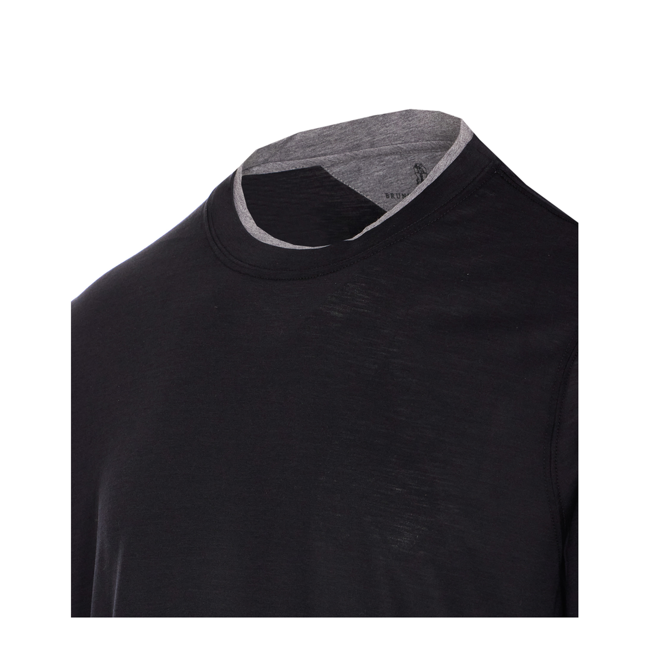 MAYFEYR - Brunello Cucinelli - Layered-Effect Silk-Cotton T-Shirt - MD8217427CCB75