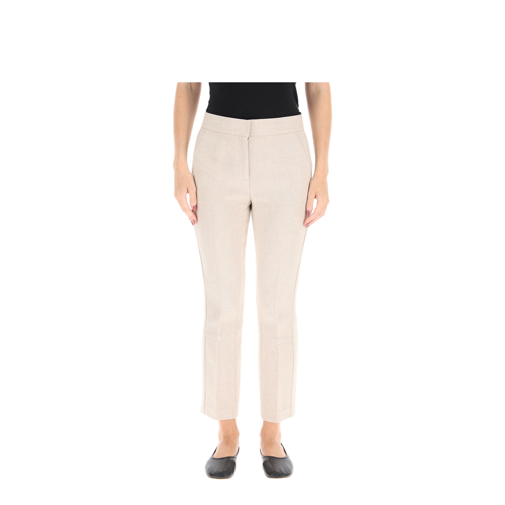 Phoebe Twill Ivory Trousers