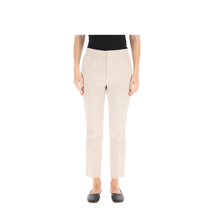 Phoebe Twill Ivory Trousers