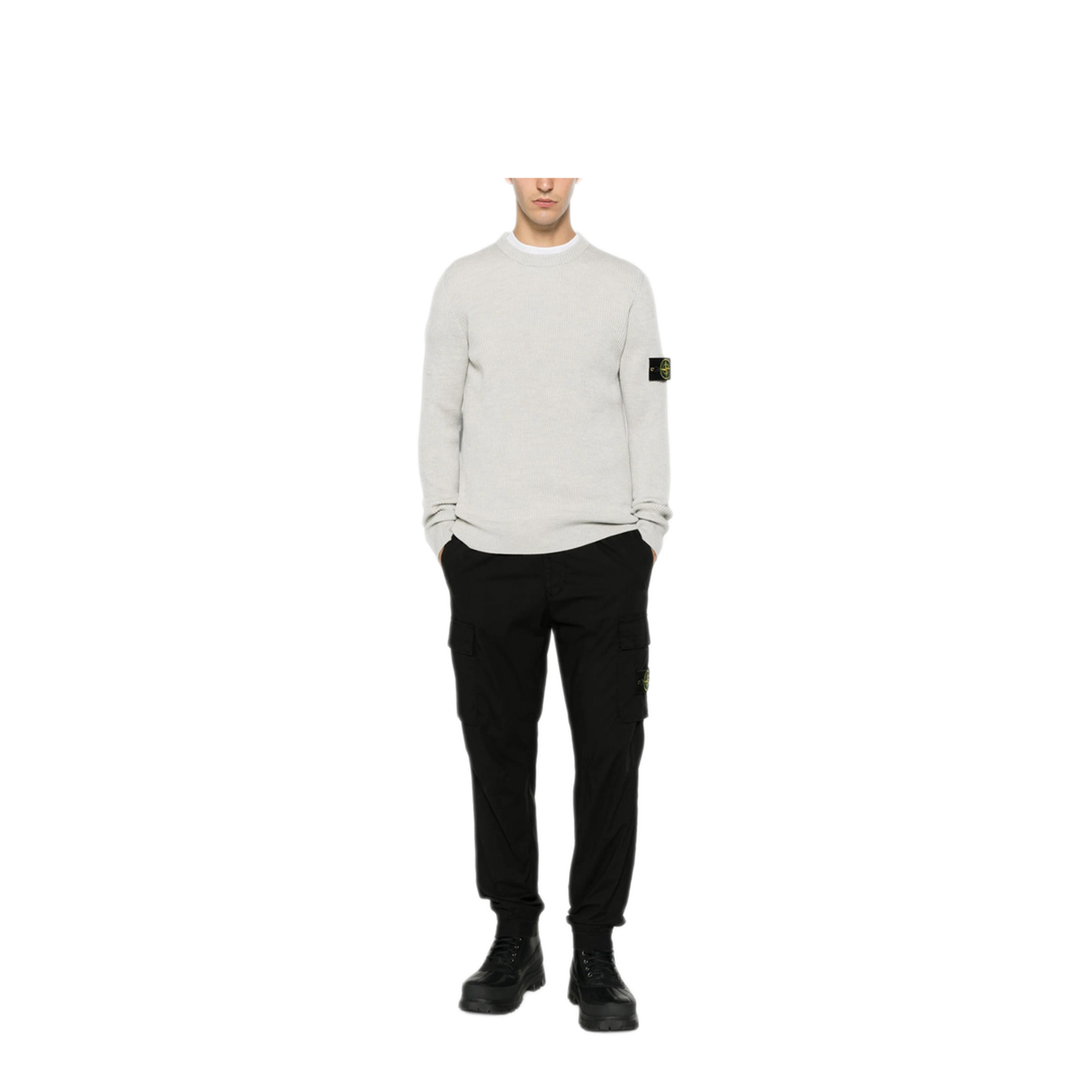 MAYFEYR - Stone Island - Crewneck Sweater With Ribbed Trims - L2S155100053S00C2