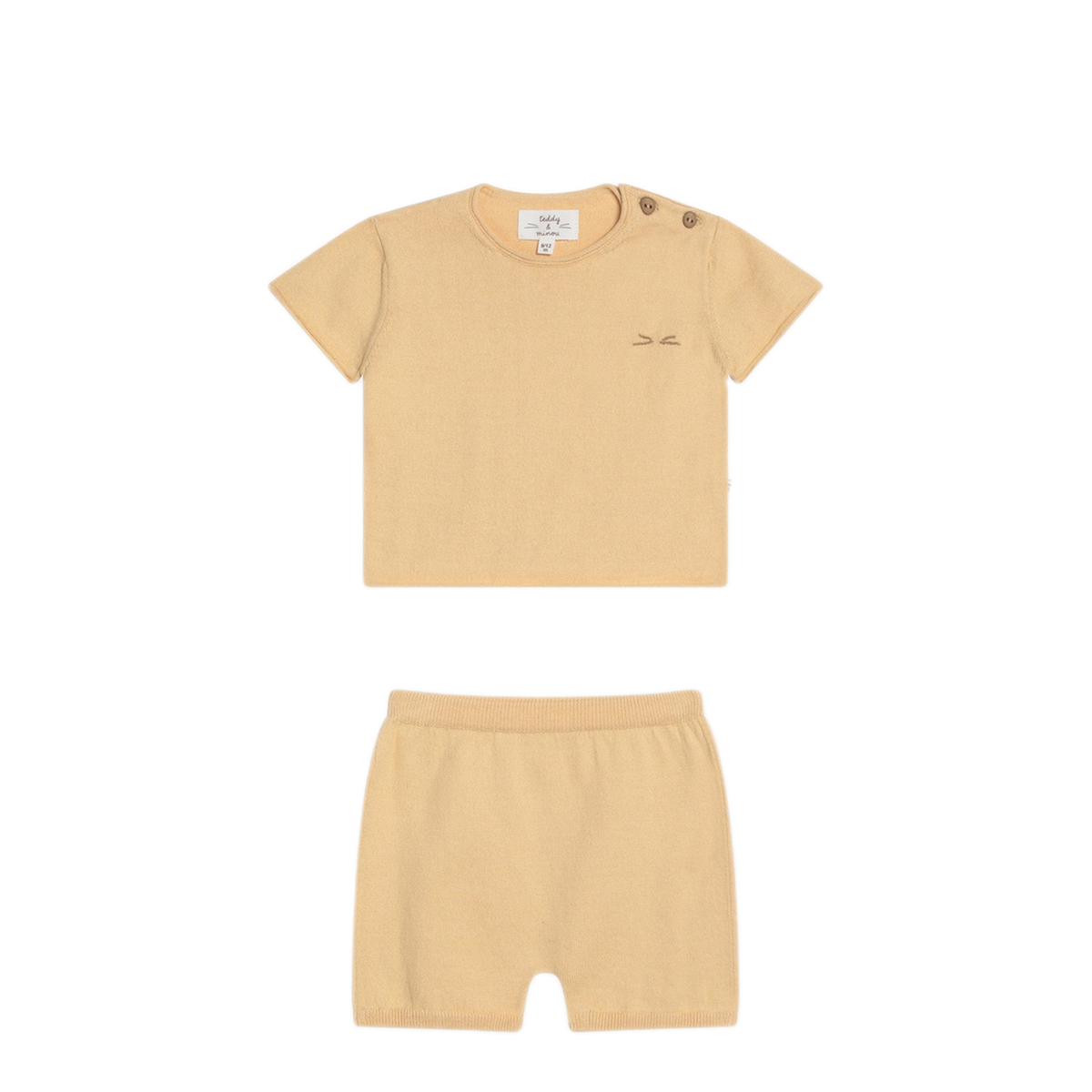 MAYFEYR - Teddy & Minou - Yellow Cotton Outfit For Kids - E25CP068EM109CO241