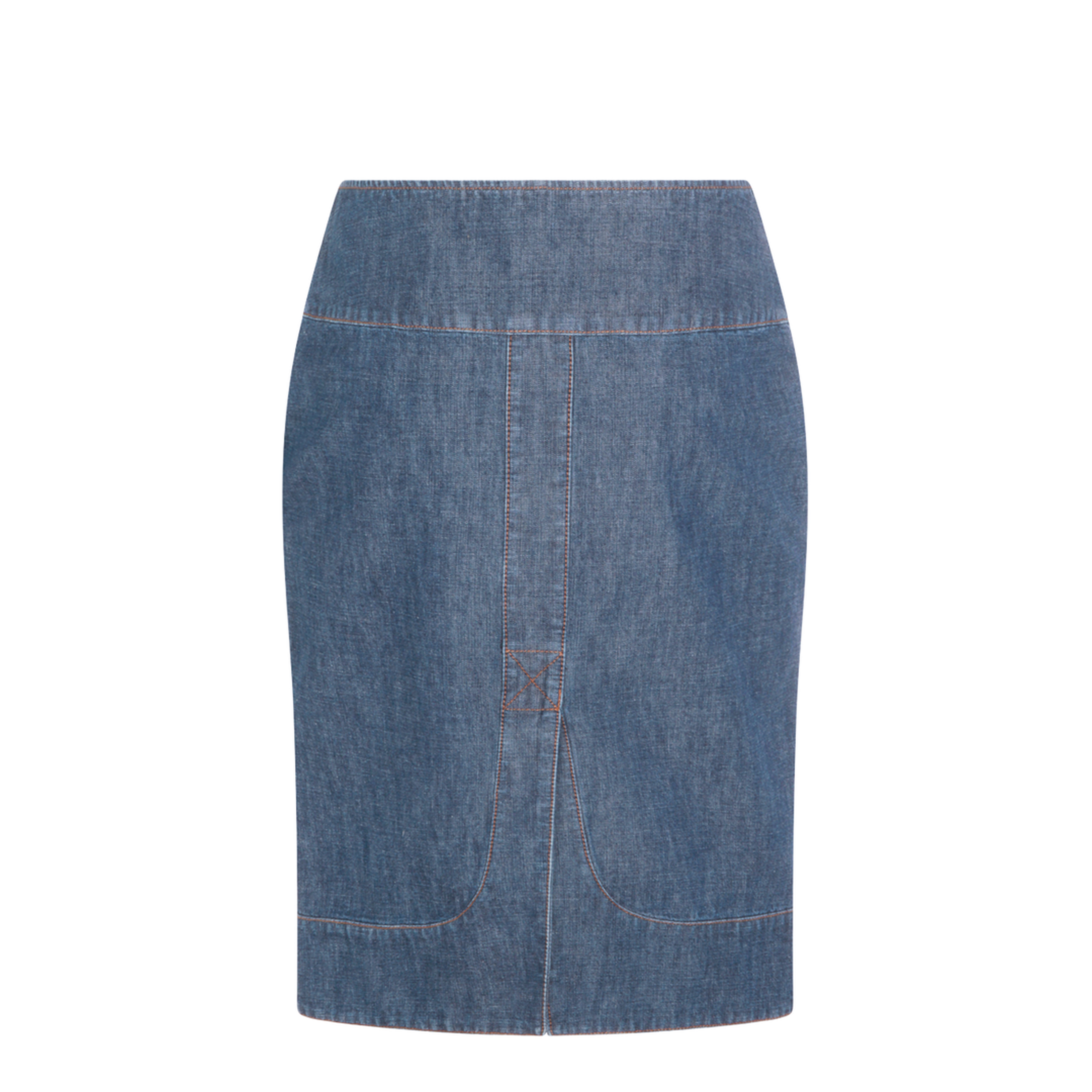 MAYFEYR - Fendi - Denim Skirt Denim Blue - FLQ609AW8HF0QB0
