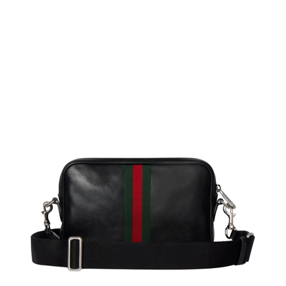 Web Trademark Small Crossbody Bag - Black
