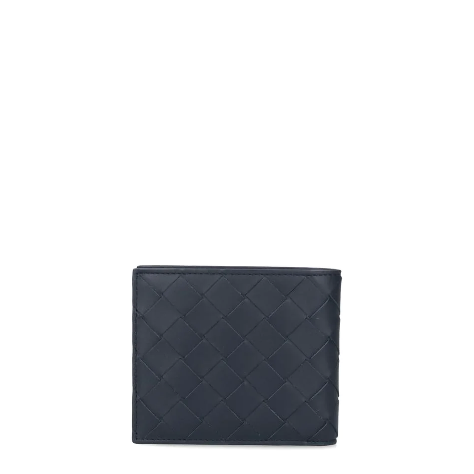 Bottega Veneta Portefeuille À Deux Volets Intrecciato - Bleu - Homme - Cuir De Veau