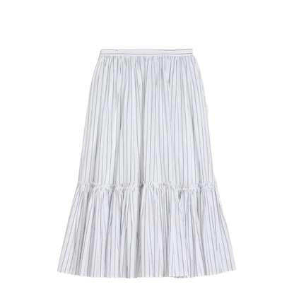 Striped Lightweight Cotton Skirt