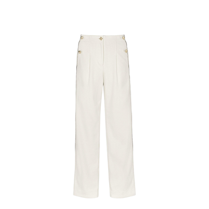 Wide-Leg Bouclé Pants