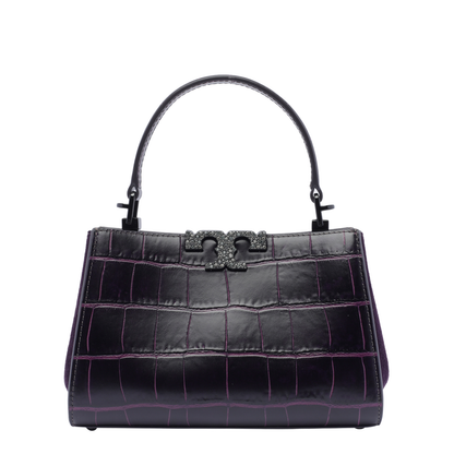 Eleanor Croc Embossed Mini Satchel